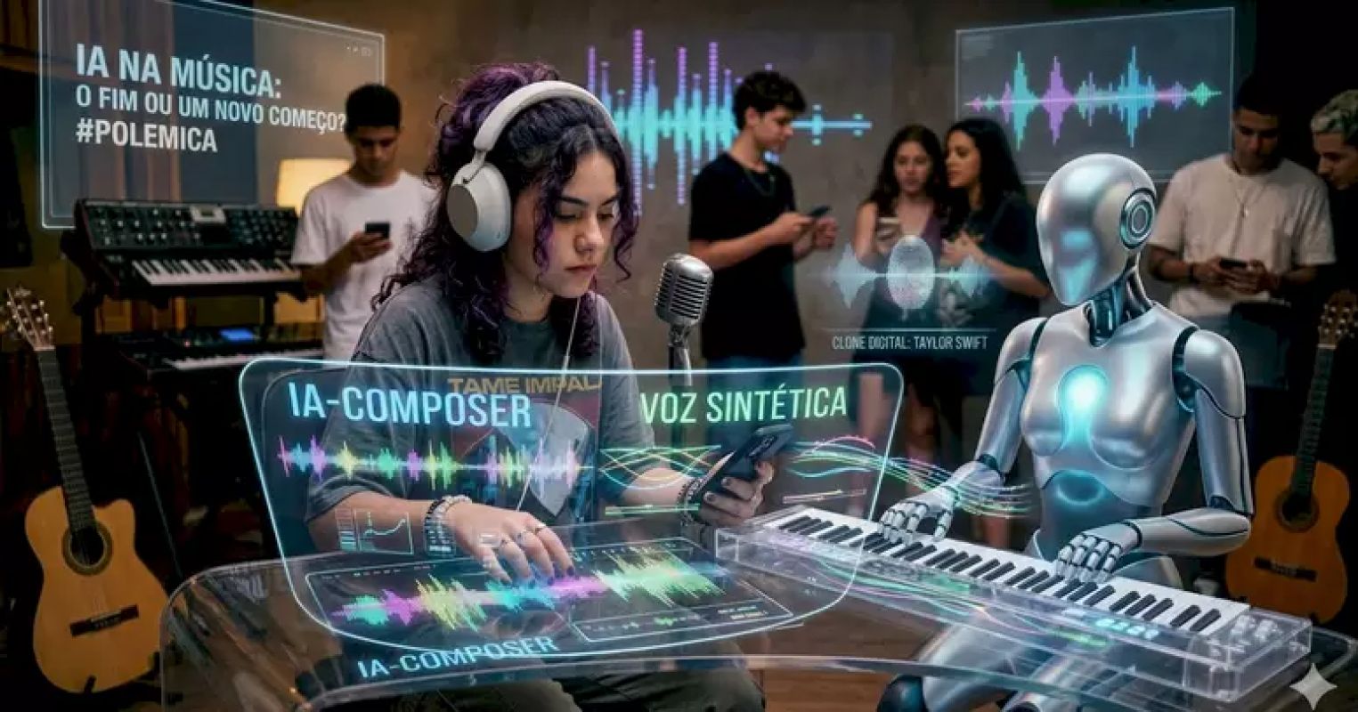 COMO A IA ESTÁ COMPONDO OS HITS GLOBAIS EM 2026