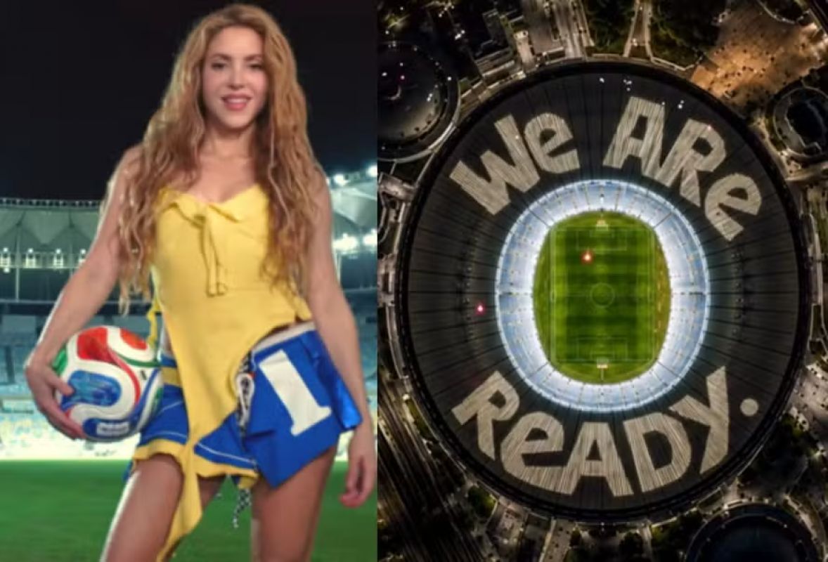 SHAKIRA LANÇA PRÉVIA DE MÚSICA PARA A COPA DO MUNDO COM DANÇA NO ESTÁDIO DO MARACANÃ