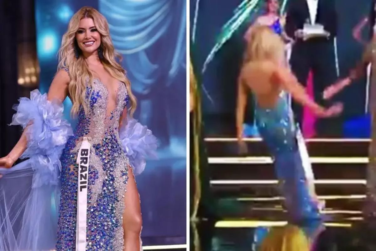 MISS BRASIL CONQUISTA 5º LUGAR EM CONCURSO INTERNACIONAL APÓS LEVAR TOMBO DURANTE A PASSARELA