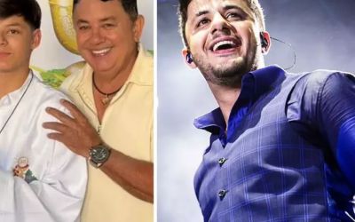 FILHO DE CRISTIANO ARAÚJO FAZ 1ª COMUNHÃO E IMPRESSIONA PELA SEMELHANÇA COM O PAI