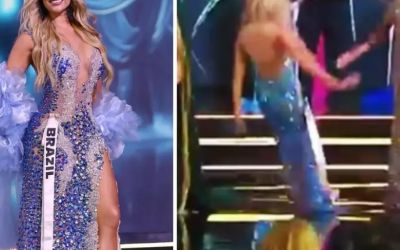 MISS BRASIL CONQUISTA 5º LUGAR EM CONCURSO INTERNACIONAL APÓS LEVAR TOMBO DURANTE A PASSARELA