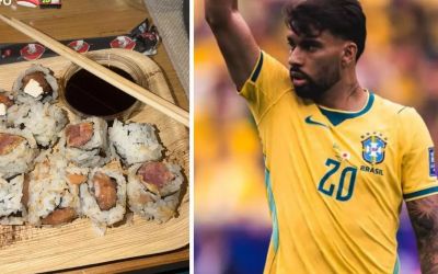 LUCAS PAQUETÁ POSTA FOTO DE JANTAR E TORCIDA VÊ PROVOCAÇÃO AOS JAPONESES: 'GOSTO DISSO'